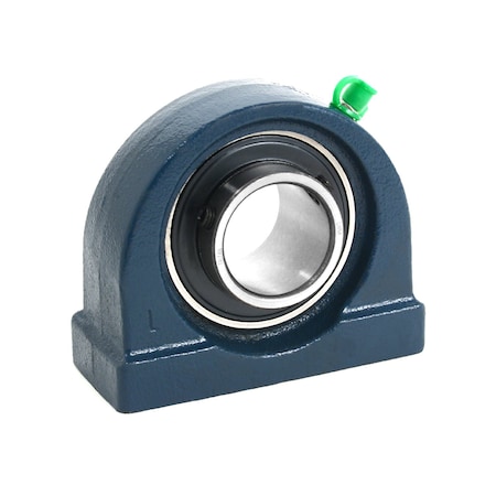 TRITAN Tapped Base Pillow Block, Domestic Dimensions, Wide Inner Ring Insert, Set Screw, 25mm Bore UCPA205-25MMA